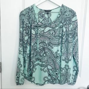 Paisley Print Banana Republic Blouse